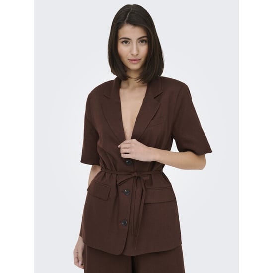 Jacqueline de Yong Jdynaomi linen ss belt blazer tlr - - Image 5