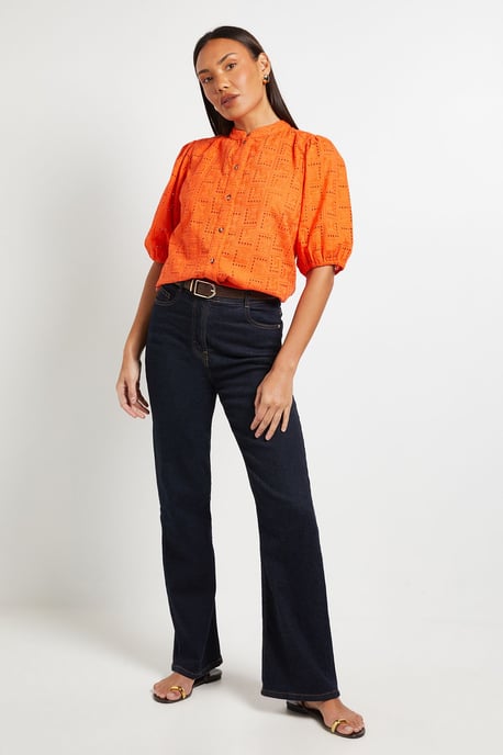 Broderie Puff Sleeve Blouse - Image 2