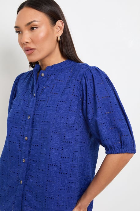 Broderie Puff Sleeve Blouse - Image 4