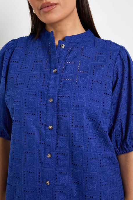 Broderie Puff Sleeve Blouse - Image 5