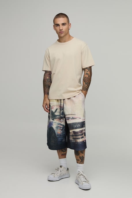 Moto Jersey Bermuda Jort - Image 4