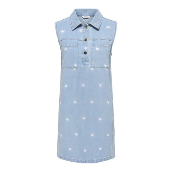 Only Onldaisy sl emb dnm dress gua licht - Image 1