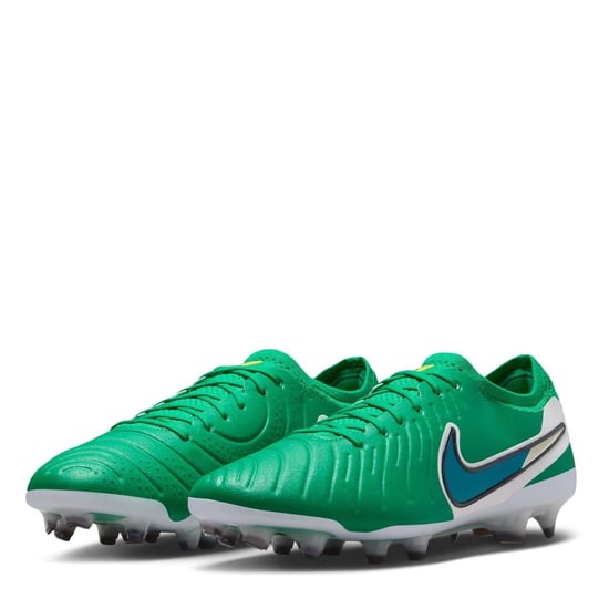 Men's Nike Legend 10 Elite Adults Firm Ground Football Boots in Green/Black - Image 4