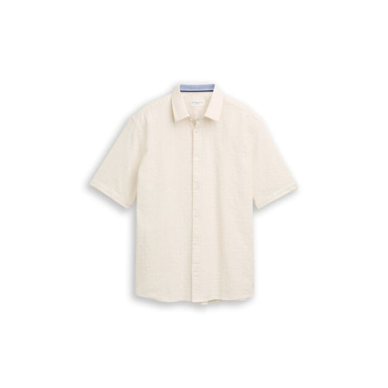 Tom Tailor Comferd structure shirt ecru - Image 1