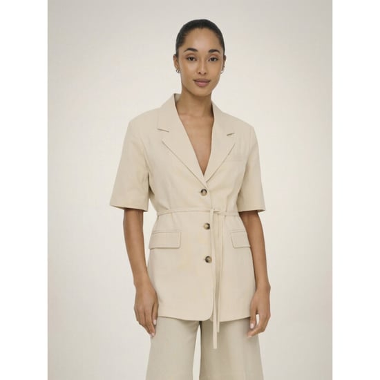 Jacqueline de Yong Jdynaomi linen ss belt blazer tlr zand - Image 2
