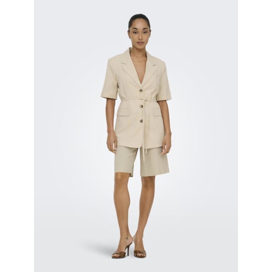 Jacqueline de Yong Jdynaomi linen ss belt blazer tlr zand - Image 5