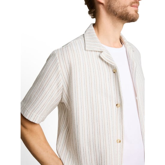 Tom Tailor Stucture stripe shirt ecru dessin - Image 2