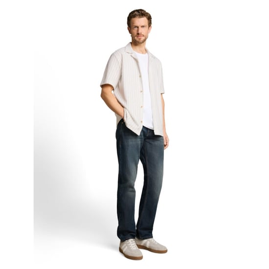 Tom Tailor Stucture stripe shirt ecru dessin - Image 5