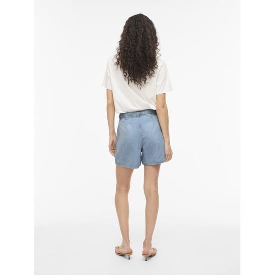 Vila Vikiki hw belt denim shorts lbd licht - Image 2