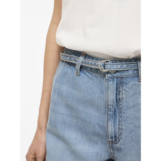 Vila Vikiki hw belt denim shorts lbd licht - Image 3
