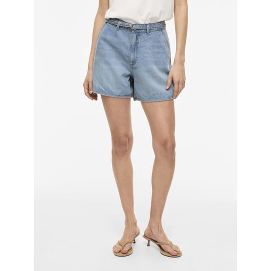 Vila Vikiki hw belt denim shorts lbd licht - Image 5
