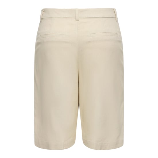 Jacqueline de Yong Jdynaomi linen mw bermuda shorts tlr beige - Image 2