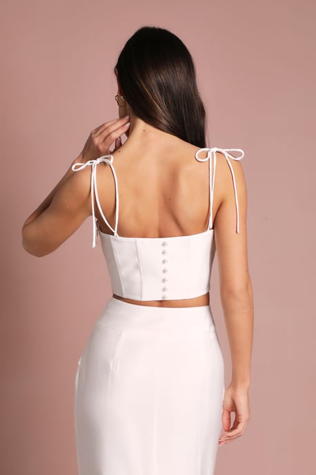 Corsage Strappy Wedding Top Co Ord - Image 3