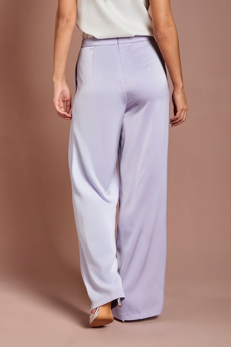 Satin Flare Trouser - Image 3