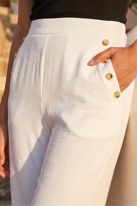 Petite Button Side Trousers - Image 4