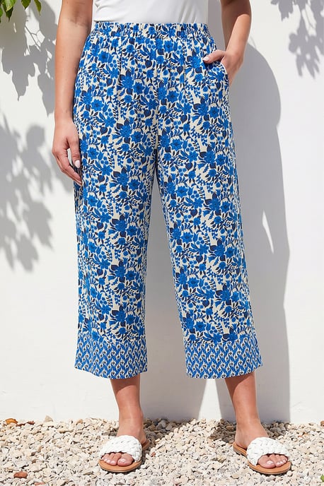 Petite Print Cropped Trouser - Image 1