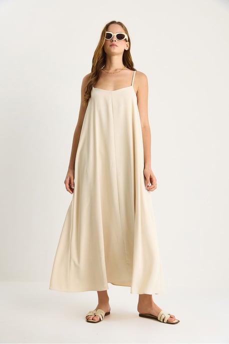 Maxi V-hals Jurk - Image 3