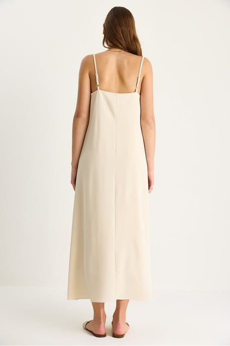 Maxi V-hals Jurk - Image 6
