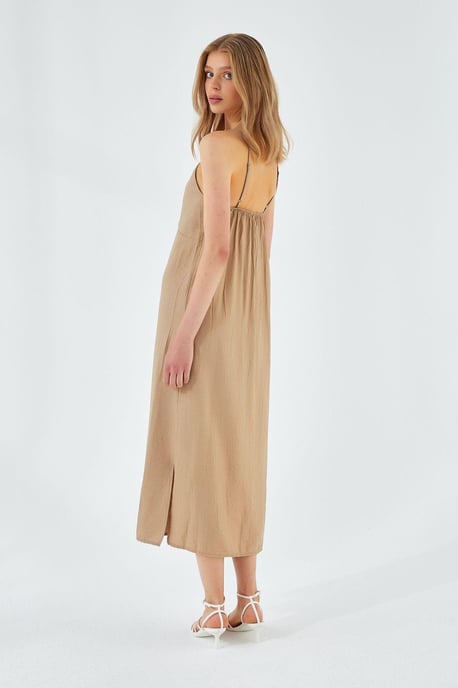 V-hals Split Midi-jurk - Image 5