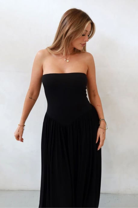 Sofie Strapless Aansluitende Maxi-jurk - Image 1