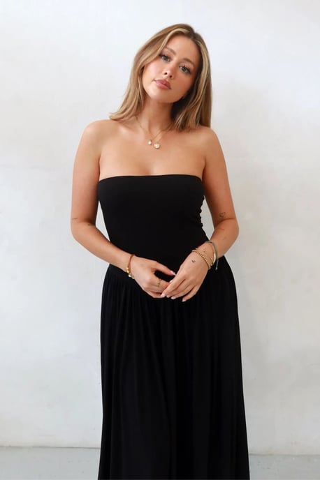 Sofie Strapless Aansluitende Maxi-jurk - Image 3