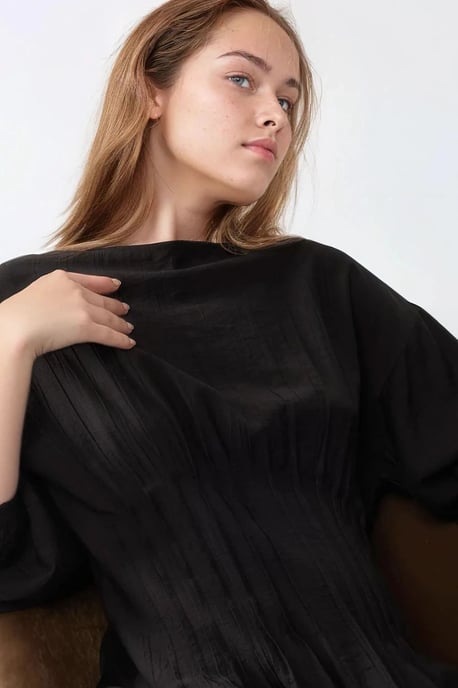 langen mouwen crew neck maxi jurk - Image 4