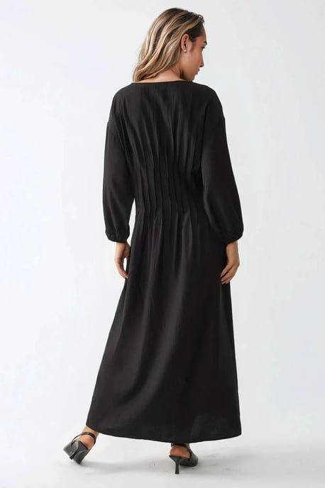 langen mouwen crew neck maxi jurk - Image 5