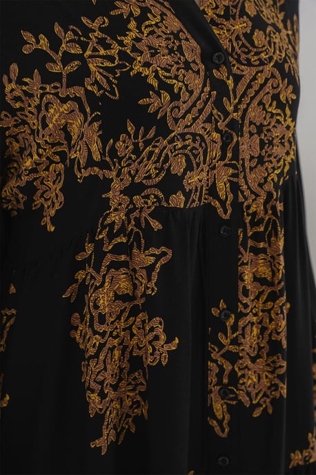 Geprinte V-hals Maxi-jurk - Image 6