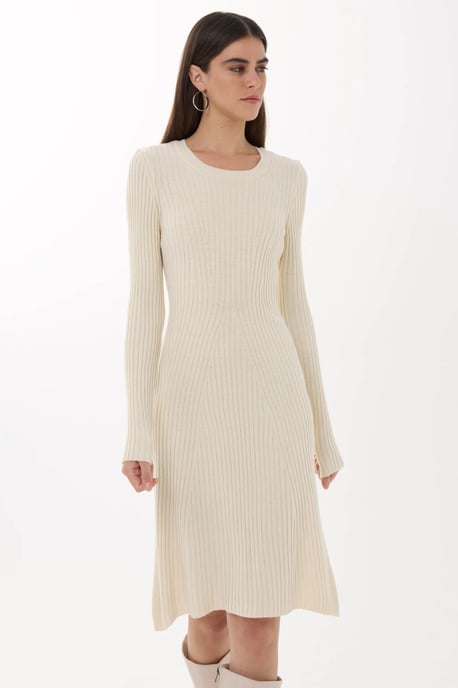 Knit Crew Neck Dress - Image 2
