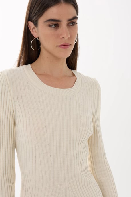 Knit Crew Neck Dress - Image 5
