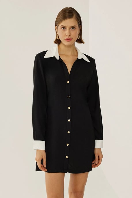 Knäppt Klänning Blus - Image 3