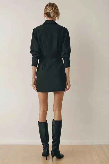 Mini Blousekraag Jurk - Image 4