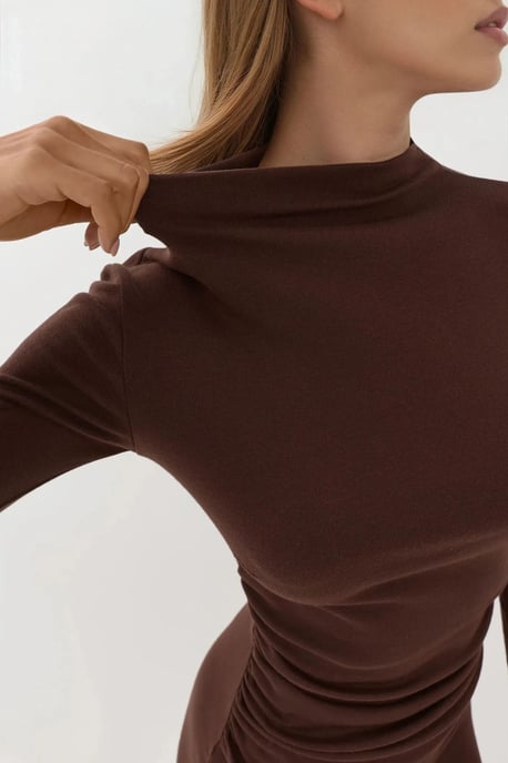 Bodycon Mjuk Touch Modal Mini Klänning - Image 2