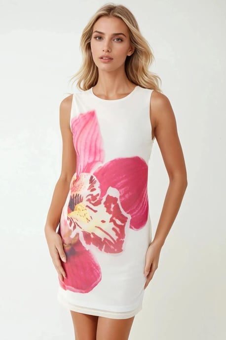 Bodycon Mini-jurk met Bloemenpatroon - Image 2