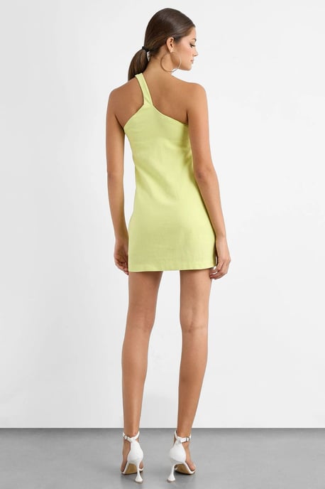 One-Shoulder Bodycon Mini Dress - Image 4