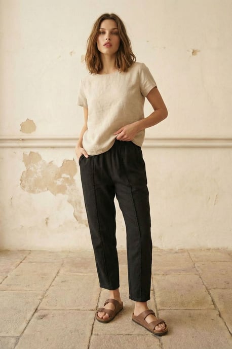 Elastische Taille Rechte Broek - Image 5