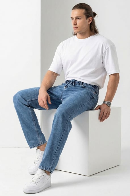 Avslappnade Denimbyxor - Image 2