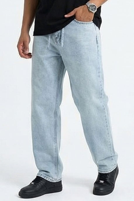 Avslappnad passform denimbyxor - Image 2