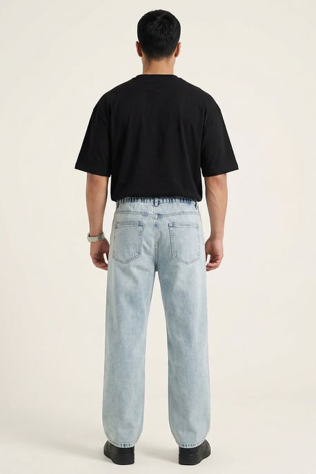 Avslappnad passform denimbyxor - Image 5