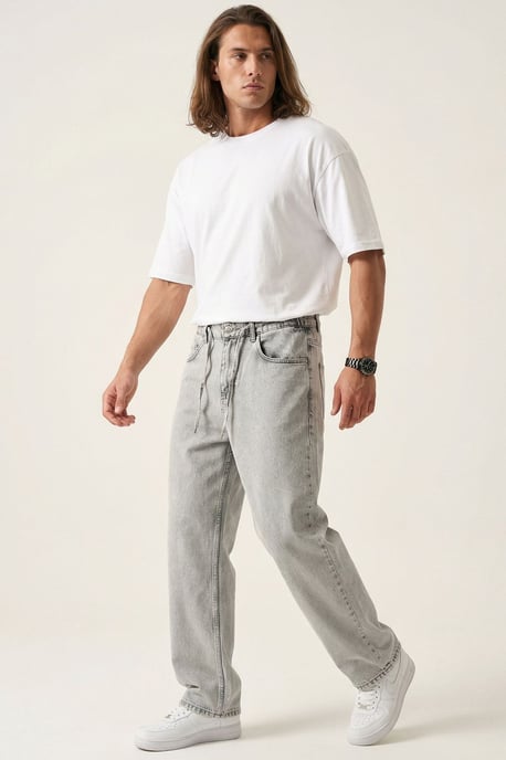 Avslappnade Denimbyxor - Image 3