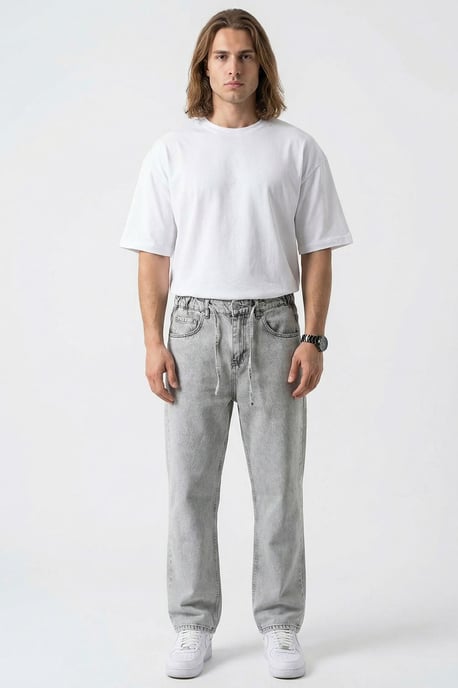 Avslappnade Denimbyxor - Image 4