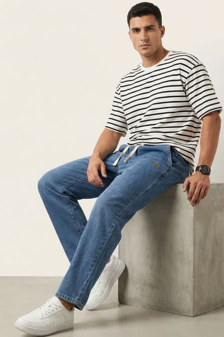 Elastische Taille Denim Broek - Image 2
