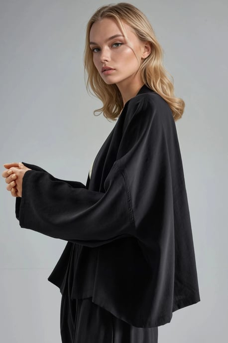 Lange Mouwen Losse Pasvorm Kimono - Image 2