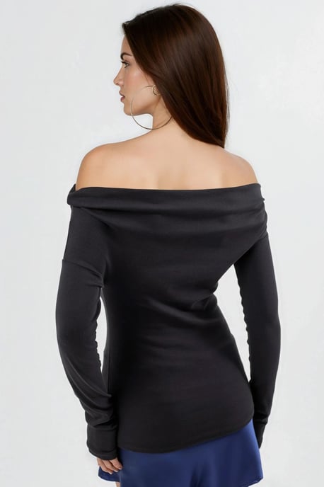 Båtformad Fitted Blus - Image 4