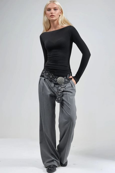 Bootsneck Lange Mouwen Lichtgewicht Blouse - Image 4