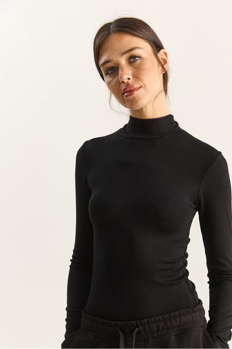 Slim Fit Långärmad Halvpolotröja - Image 5