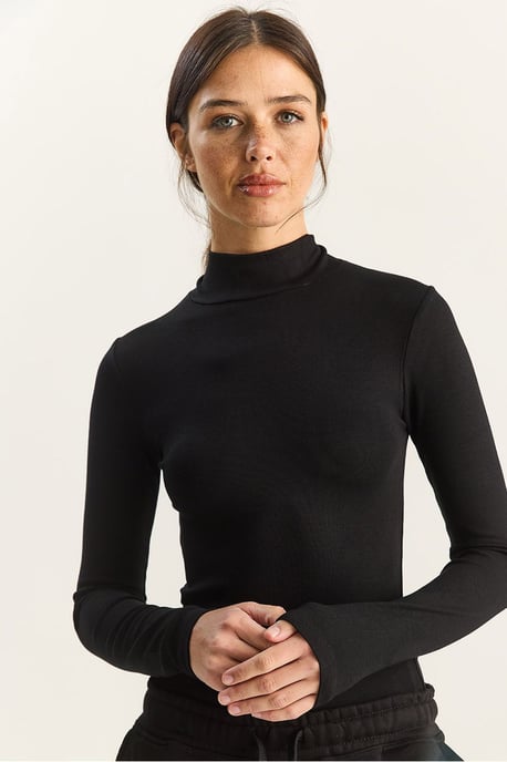 Slim Fit Långärmad Halvpolotröja - Image 6