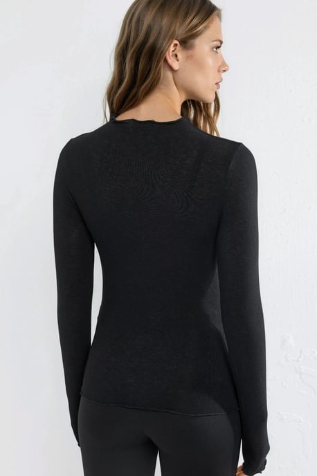 Langarm Slim Fit Blouse - Image 3