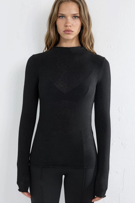Langarm Slim Fit Blouse - Image 6