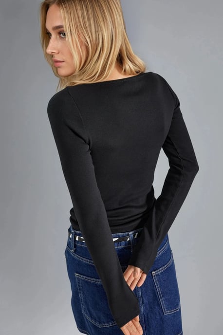 Lace Gedetailleerde V-hals Blouse - Image 4